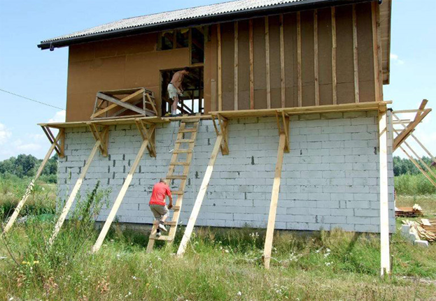 Как построить деревянные строительные леса своими руками. :: Статьи на Строительном портале Украины